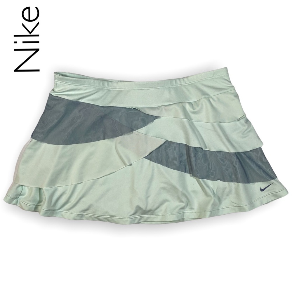 Nike Light Blue Ruffle Tennis Skirt Size Medium
